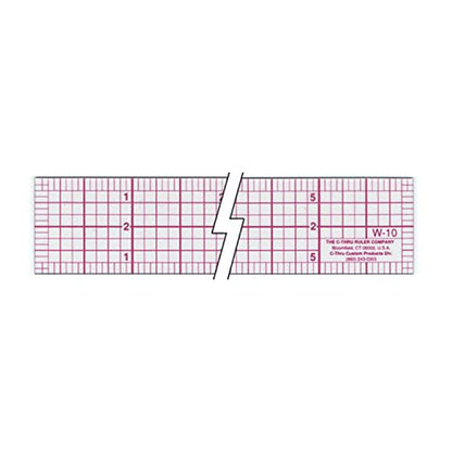 Westcott W-10 6-Inch 8ths Graph Ruler, Transparent, 1 x 6 in