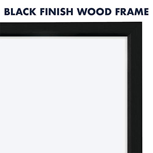 Quartet Magnetic Whiteboard, 17 x 23 inches White Board, Dry Erase Board, Black Frame (MWDW1723M-BK) - color: Black Frame, size: 23"W x 17"H