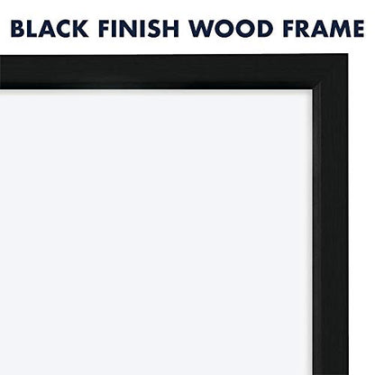 Quartet Magnetic Whiteboard, 17 x 23 inches White Board, Dry Erase Board, Black Frame (MWDW1723M-BK) - color: Black Frame, size: 23"W x 17"H