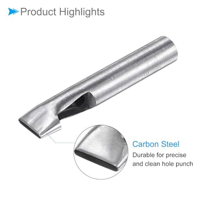 Hollow Punch, 3mm x 23mm Hole, 45# Steel Oval Shaped Gasket Tool - (Applications: for Leather DIY Leathercraft Wallet) - size: 3mm x 23mm