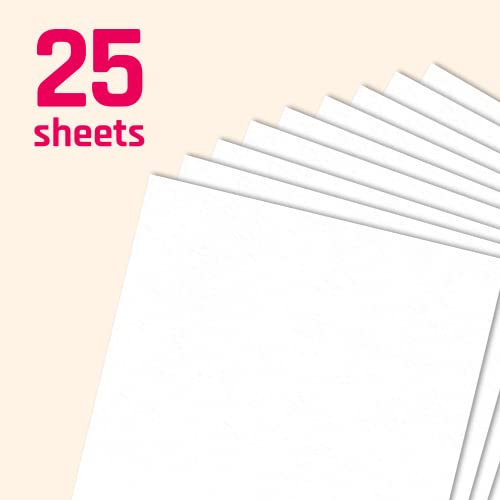 25 Pieces, (110 lb/300 gsm) - White Cardstock 12 x 12, Large Heavy Thick Card Stock Paper, Heavyweight 12x12 - color: White, size: 12 x 12 inches (25 Sheets)