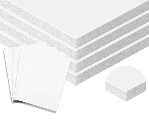 3/16" White Foam Core Boards 8.5x11-250 Pack. Many Sizes Available. Acid Free Craft Poster Board for Signs, Buffered Presentations, School, Office and Art Projects - size: 8.5x11 250 Pack