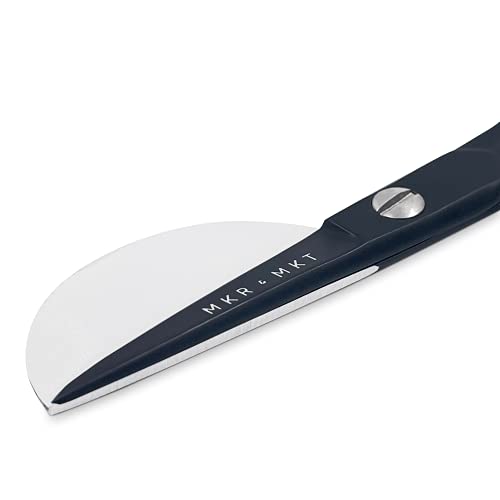 Applique Pelican Duckbill Blade 5.8 Inch - Double Bent Curved Offset Handle Scissors with Pouch Sleeve for Embroidery, Fabric, Thread, Knitting, Sewing, Arts & Craft (Black) - style: Black