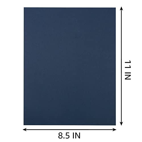 30 Sheets Cardstock Paper 8 1/2 x 11 Inches, Navy Blue | For Crafts and Invitations - color: Navy Blue