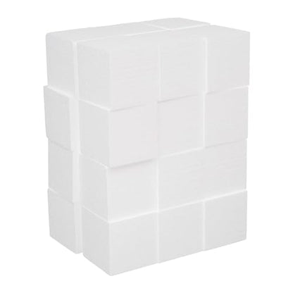 Crafare 2x2x2 Inch Foam Square Blocks 24Pack Mini Square Cubes for Sculpting Polystyrene Cubes for Crafting Modeling Art Projects - size: 2x2x2inch 24pcs