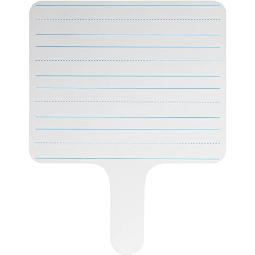 Flipside Products Rectangular Lined Dry Erase Answer Paddles, Double-Sided, Auction, Handheld Whiteboard, Handle Response Board, Classroom Dry Erase, Writing Practice, Pack of 24 - style: 24 Pack