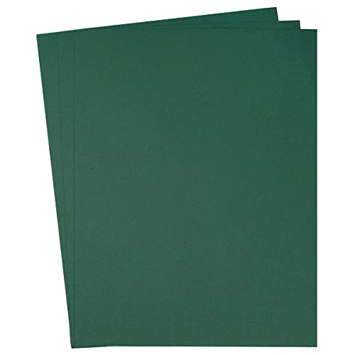 30 Sheets Cardstock Paper 8 1/2 x 11 Inches, Dark Green | For Crafts and Invitations - color: Dark Green