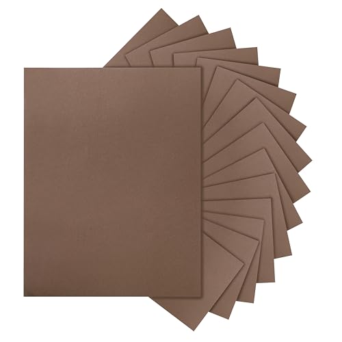 Silunkia 120 Sheets Coffee Color Cardstock 8.5 x 11 Crafting Paper, 250gsm/92lb Dark Brown Paper Card stock for DIY Cards Making, Thank You Cards, Wedding Invitations, Menus, Mailing - color: Coffee, size: 120 Sheets