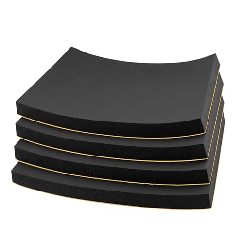 Foam Padding Sheet Self Adhesive 3/4" Thick Neoprene Insulation Anti Vibration Foam Rubber Pads for Furniture Cars Speakers 12 Inch X 8 Inch (4 Pcs) - size: 8*12*3/4inch(4PCS)