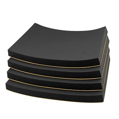 Foam Padding Sheet Self Adhesive 3/4" Thick Neoprene Insulation Anti Vibration Foam Rubber Pads for Furniture Cars Speakers 12 Inch X 8 Inch (4 Pcs) - size: 8*12*3/4inch(4PCS)