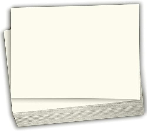 Hamilco Cream White Cardstock Paper 6x9 Blank Index Cards Card Stock 100lb Cover 100 Pack - size: 6" x 9"