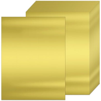 25 Sheets Metallic Gold Cardstock Paper Cardstock 8.5 x 11 Shimmer Sheets 250gsm/92lb Heavyweight Scrapbook Paper for Certificates, Invitations, Greeting Cards, Crafts, Graduations - color: Gold