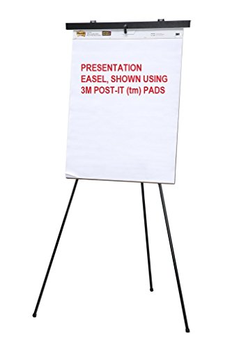 Lightweight Aluminum Flip-Chart Presentation Easel (2-Pack, Black) - color: Black, size: 2 Easels