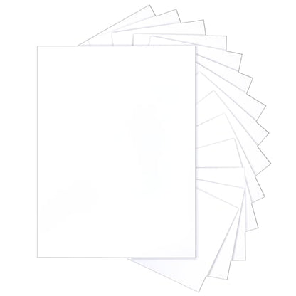 Silunkia 40 Sheets White Cardstock 8.5 x 11 Printer Paper, 75lb White Paper Card Stock for DIY Card Making, Thank You Cards, Business Cards, Wedding Invitations, Certificates, Menus - color: White