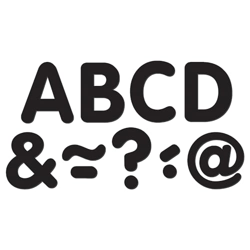 Black Classic 2" Magnetic Letters (TCR77188)