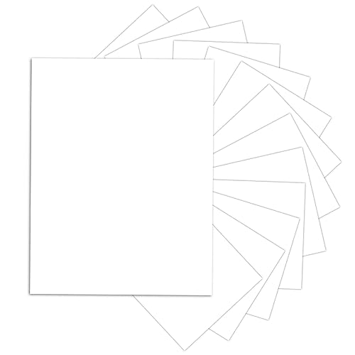 24 Sheets White Cardstock 8.5 x 11 Thick Paper, Goefun 80lb Card Stock Printer Paper for Invitations, Menus, Wedding, DIY Cards - color: white