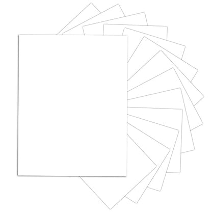 24 Sheets White Cardstock 8.5 x 11 Thick Paper, Goefun 80lb Card Stock Printer Paper for Invitations, Menus, Wedding, DIY Cards - color: white