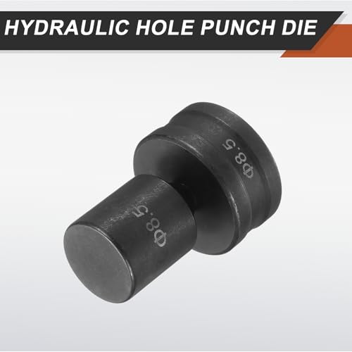 HARFINGTON Hydraulic Hole Punch Die Φ8.5mm Round Hole 40Cr Steel Electric Punching Kit for CH70 Electric Punching Machine, Black - size: Φ8.5mm