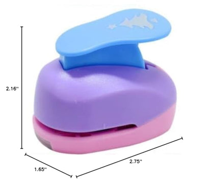 ODETOJOY Handheld Scrapbooking Punch Cutters Engraving Album Cards Paper Crafts Puncher Hole Punches Supplies with Shape Christmas Tree - size: Christmas Tree