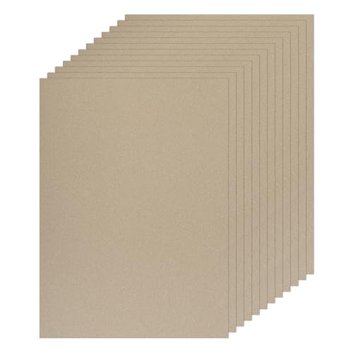 MECCANIXITY 10 Sheet Champagne Gold Glitter Card Stock, 8"x11" A4 Shimmer Paper,250gsm One-sided Cardstock for DIY Crafts, Scrapbooking, Party Decorations, Invitations - color: Champagne Gold