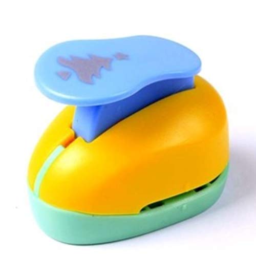 ODETOJOY Handheld Scrapbooking Punch Cutters Engraving Album Cards Paper Crafts Puncher Hole Punches Supplies with Shape Christmas Tree - size: Christmas Tree