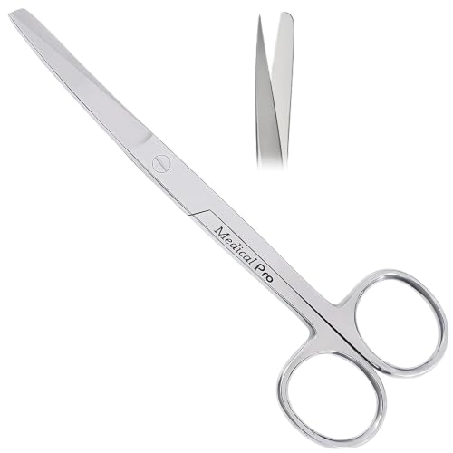5.5” Surgical Shears – Stainless Steel Sharp/Blunt Tip with Tension Control & Comfort Grip – Multi-Purpose Operating Scissors, Medical Tool for Clinical, First Aid & Home Use – MP-0366 (1 Pc)
