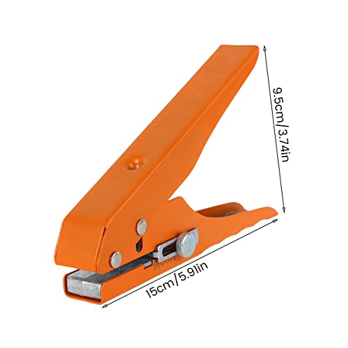 Single Hole Punch, Heavy Duty Hole Puncher, Handheld Paper Hole Puncher, Edge Banding Punching Pliers Punching Tool with Limit Taper Drill＆Taper Drill for Paper Cards, Hard Film, Thin Wood