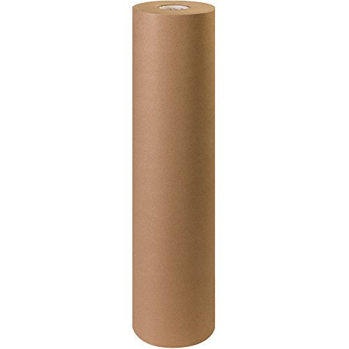 BOX USA Kraft Paper Roll, 40#, 36" x 900', Kraft, 100% Recycled Paper, Ideal for Packing, Wrapping, Craft, Postal, Shipping, Dunnage and Parcel, Made in the USA