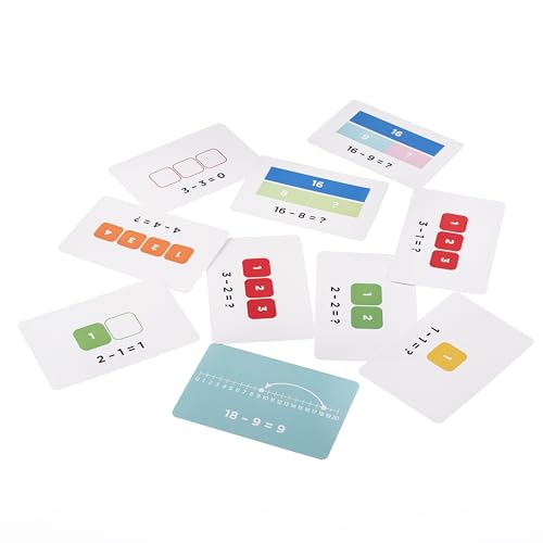 Math for Love Subtraction by Heart | Subtraction Flash Cards for Kids Grades K–3 | Visual Spaced Repetition for Fact Mastery | 145 Cards, 3 Decks