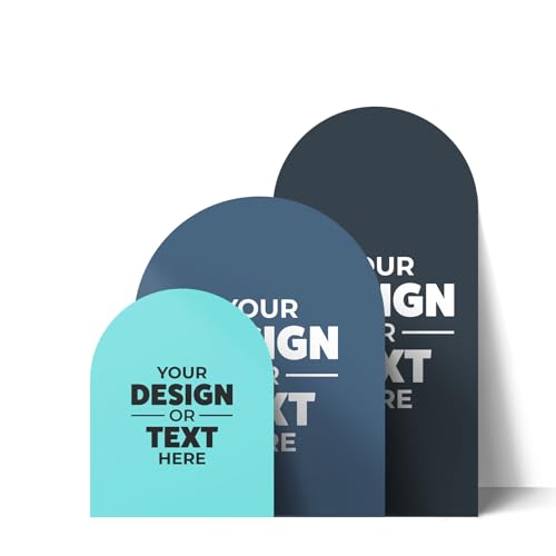 GotPrint Premium Custom Foam Boards, 3/16" Thick Customized Your Own Design Text/Logo/Image Foam Poster Boards for Photo Mounting Presentations Art Craft, Shape Half Circle Tall, 9" X 18", Pack of 1 - size: 9" x 18", style: Half Circle Tall