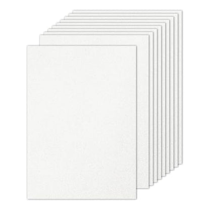 PATIKIL 10 Sheets White Glitter Cardstock Paper, A4 250gsm Rectangle Premium Sparkly Paper Craft Cardstock Paper for Scrapbook Card Making DIY Art Projects Wedding Party - color: White, size: A4