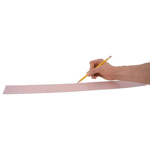 Westcott Ruler 8ths Graph Ruler, Zero-Centering Scale, Translucent Laminated Construction, Back-to-School, School Supplies, Classroom Supplies, 2 x 24-Inch