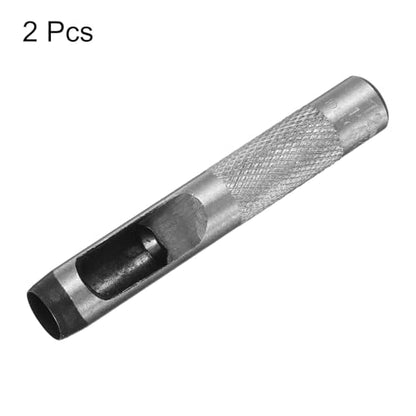 HARFINGTON 2pcs Leather Round Hole Punch, 12mm Hollow Hole Puncher Cutter Carbon Steel Circle Hole Punching Cutting Tool for Belt/DIY Leather Craft - size: 12mm