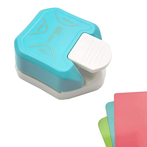 3 in 1 Paper Corner Cutter/ Rounder, Punches for Crafts, DIY Hole Puncher, Photo Card Making and Scrapbooking (Green) - color: Green