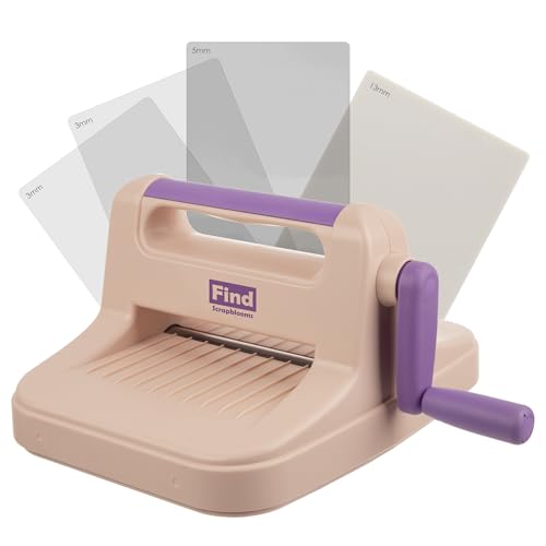 Die Cut Machine,Manual Embossing Machine for Cardmaking,Scrapbooking with Gift Box,6in Openning - size: 6 inch Purple