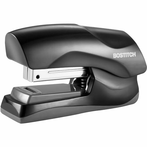 Bostitch Office Heavy Duty Stapler, 40 Sheet Capacity, No Jam, Half Strip, Fits into the Palm of Your Hand, For Classroom, Office or Desk, Black - color: Black, style: Compact