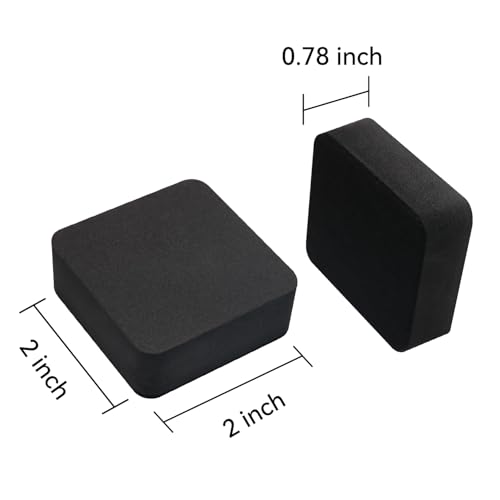 Dry Erase Erasers, 24 Pack Magnetic Whiteboard Erasers for Kids and Students, Mini Dry Erase Board Erasers for Classroom Home, and Office, Black - color: Square- Black