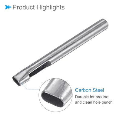 Hollow Punch, 5mm x 9mm Hole, 45# Steel Oval Shaped Gasket Tool - (Applications: for Leather Leathercraft Wallet) - size: 5mm x 9mm
