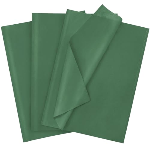 120 Sheets 20"X14" Forest Green Tissue Paper for Gift Bags Wrapping, Art Tissue Paper Bulk for Holiday Birthday Party Crafts Decoration (Forest Green) - color: Forest Green