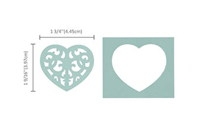 Bira 1.5 inch Silhouette Craft Lever Punch for Scrapbooking Cards Paper Arts (Vine Heart) - size: 1.5 inch Vine Heart