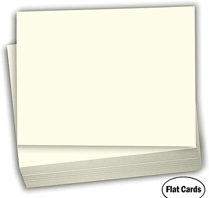Hamilco Cream White Cardstock Paper 6x9 Blank Index Cards Card Stock 100lb Cover 100 Pack - size: 6" x 9"