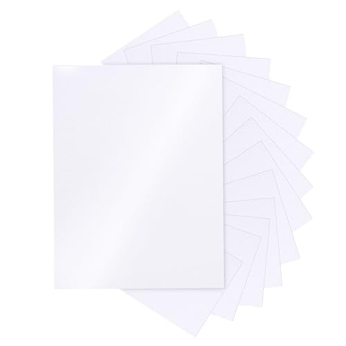 Silunkia 28 Sheets White Shimmer Cardstock 8.5 x 11 Printer Paper, 92lb Heavyweight Paper Card Stock for DIY Card Making, Greeting Cards, Wedding Invitations, Menus, School Crafts - color: White, size: 28 Sheets