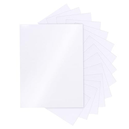 Silunkia 28 Sheets White Shimmer Cardstock 8.5 x 11 Printer Paper, 92lb Heavyweight Paper Card Stock for DIY Card Making, Greeting Cards, Wedding Invitations, Menus, School Crafts - color: White, size: 28 Sheets