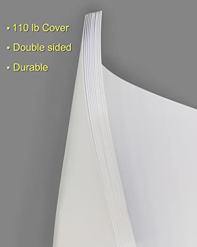 25 Sheets Heavyweight White Cardstock 110lb 8.5x11, White Card Stock 300 GSM Thick Paper for Arts and Craft, Drawing, DIY Projects