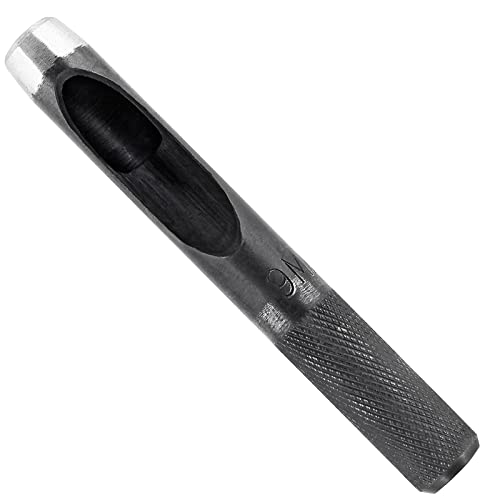 Bivethoi 9mm Gasket Punch, Carbon Steel Hollow Hole Cutter Tool, Watch Band Leather Hole Punch for Belts Fabric Canvas Paper Plastic Craft (Metric) - size: 9mm