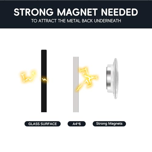 Magnetic Glass Blackboard - Glass Dry Erase Board 48"x96" Large Frameless Board for Walls Office School and Home,Black - color: Black, size: 48" x 96"