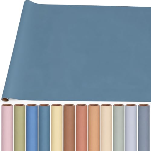 Breling 12 Rolls Colored Bulletin Board Paper 4 x 12 ft Fade Resistant Bulletin Board Paper Roll Bulk for Art Background Decor Drawing Craft Painting(Boho Color) - color: Boho Color