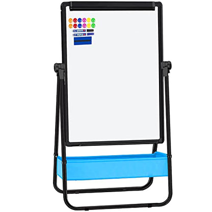 Magnetic Whiteboard with Stand - Double Sided 40"x28" Portable U Stand Easel Whiteboard, Height Adjustable & 360° Rotating Dry Erase Boards for Classroom, Home, Restaurant & Presentation - size: U stand 40"x28" white