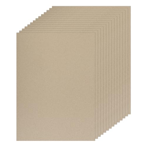 MECCANIXITY 20 Sheet Champagne Gold Glitter Card Stock, 8"x11" A4 Shimmer Paper,250gsm One-sided Cardstock for DIY Crafts, Scrapbooking, Party Decorations, Invitations - color: Champagne Gold