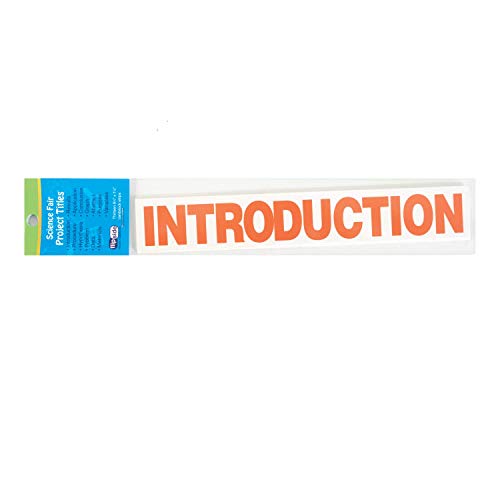 Flipside Products Orange Science Fair Titles, Display Board Titles, Projects, School, Kids, Classroom, Pack of 24 - color: Orange